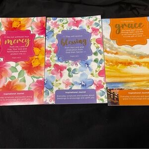 Inspirational Journal Set - Floral and Scenic Designs - 3 Pack Bundle